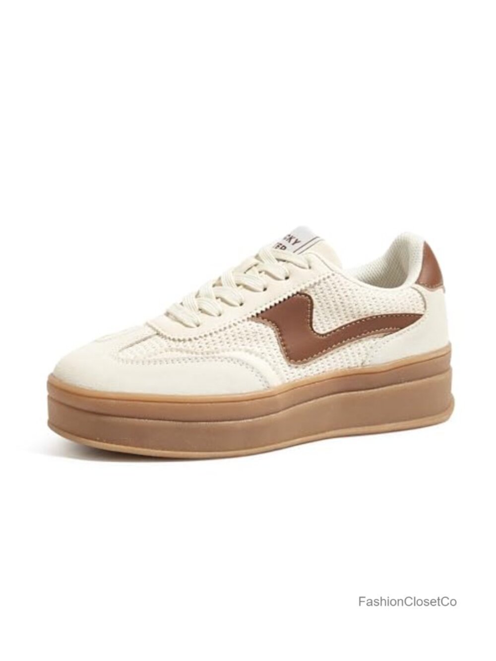 Women's Platform Fashion Sneakers Thick Sole Suede Genuine Leather Gum Sole Low